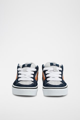 Baskets en cuir Caldrone - Bleu marine