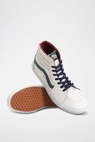 Baskets montantes en cuir Sk8-Hi - Blanc