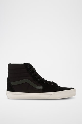 Baskets montantes en nubuck Sk8-Hi - Noir et vert foncé