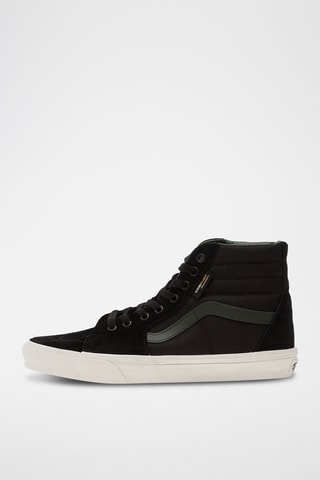 Baskets montantes en nubuck Sk8-Hi - Noir et vert foncé