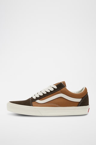 Baskets en cuir Old Skool - Beige et marron
