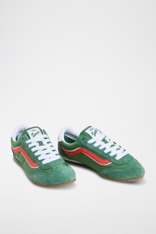 Baskets en cuir Super Lowpro - Vert foncé