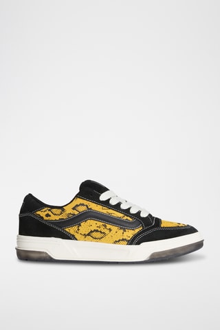 Baskets en cuir Hylane - Noir et jaune