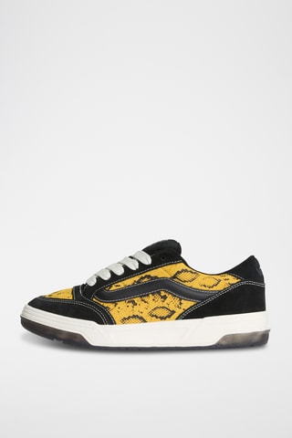 Baskets en cuir Hylane - Noir et jaune