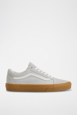 Baskets en cuir Old Skool - Gris et blanc