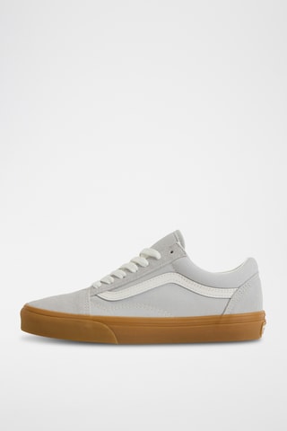 Baskets en cuir Old Skool - Gris et blanc