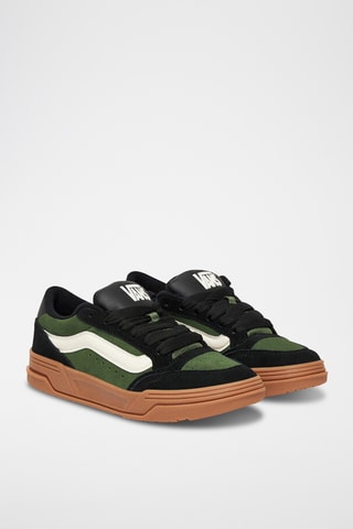 Baskets en nubuck Hylane - Noir et vert foncé
