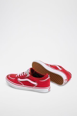 Chaussures de skateboard en nubuck Rowley - Rouge - Vans