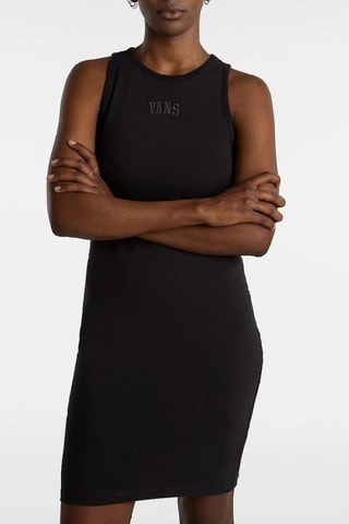 Robe droite sans manches Varsity - Noir