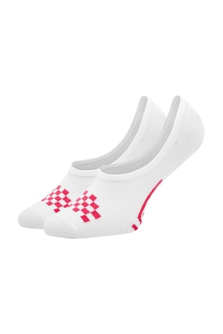 3 paires de protège-pieds - Blanc et rouge