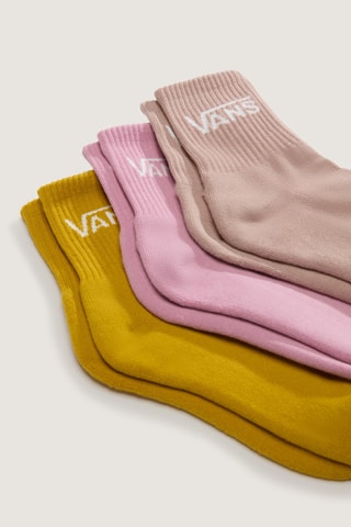 3 paires de chaussettes - Rose et moutarde