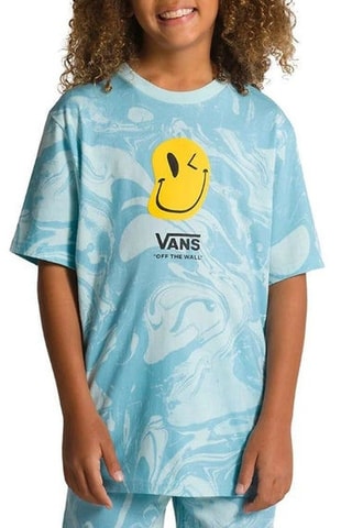 T-shirt tie and dye Marble - Ciel - Vans