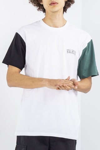 T-shirt Colorblock Varsity - Blanc - Vans