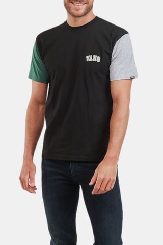 T-shirt Colorblock Varsity - Noir - Vans