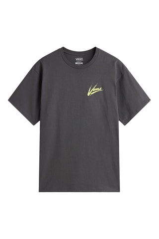 T-shirt loose Brush Script - Gris foncé