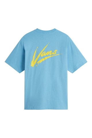T-shirt loose Brush Script - Bleu clair