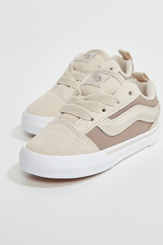 Baskets en cuir Knu Skool Elastic Lace - Beige