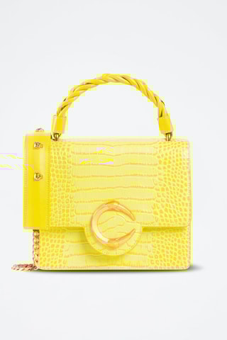 Mala em couro - Amarelo - Cavalli Class