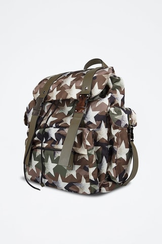 Mochila em couro - Caqui