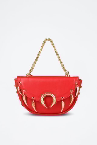 Mala a tiracolo de couro - Vermelho