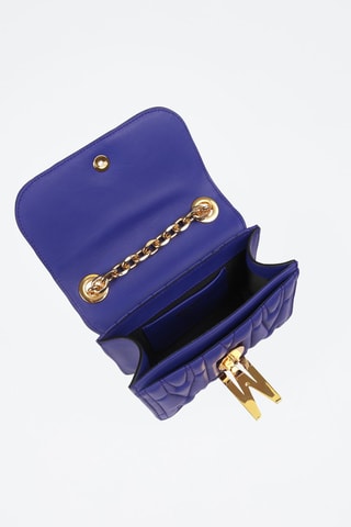 Mala a tiracolo em couro de carneiro Azul-marinho - Moschino