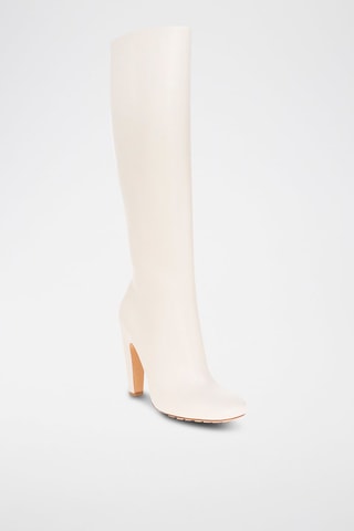 Botas em couro - Branco - Bottega Veneta
