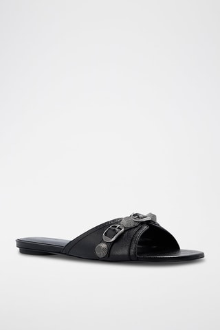 Mules em couro Cagole - Preto - Balenciaga