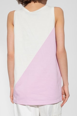 Camisola de alças - Branco e rosa - Gucci