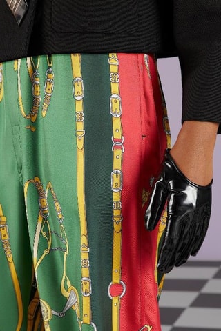 Calças de seda - Verde - Gucci