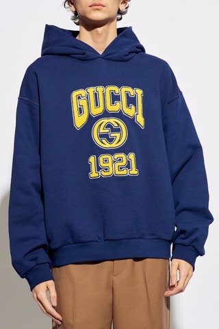 Sweat com capuz - Azul-marinho - Gucci