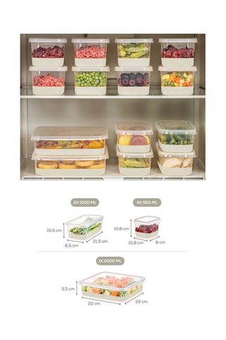 7 caixas de conservação - 55 a 200 cl