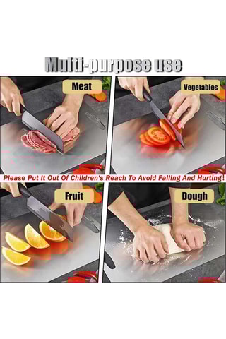 2 tábuas para cortar em aço inoxidável