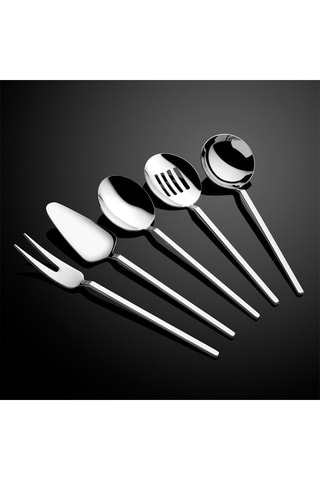 5 utensílios em aço inoxidável - 24 peças