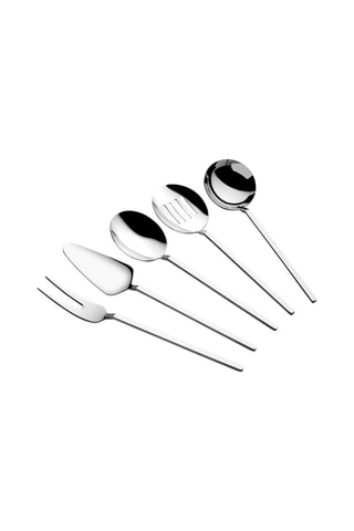 5 utensílios em aço inoxidável - 24 peças