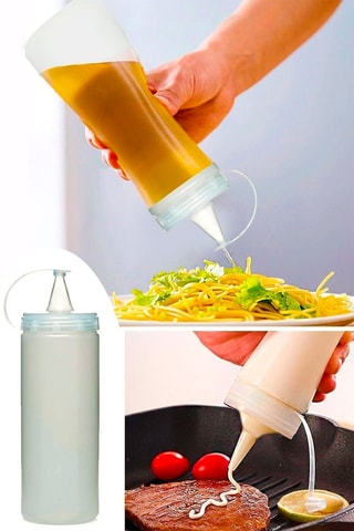 3 frascos para óleo 7 x 7 x 25 cm