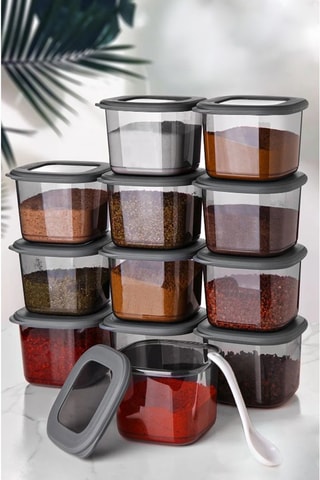 12 frascos para especiarias 12 x 550 ml