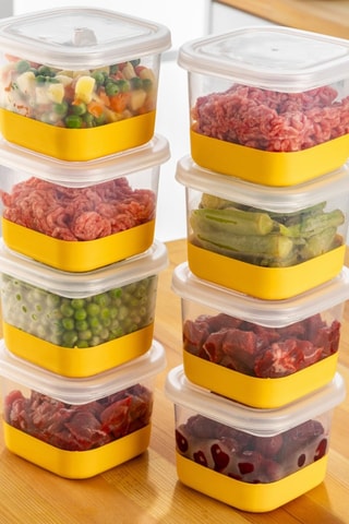 8 caixas de organização para frigorífico - 55 cl