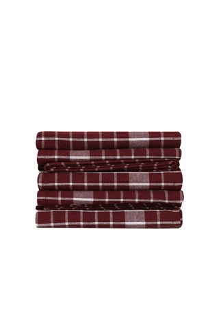 10 panos  Bordô e cinzento - Vermelho