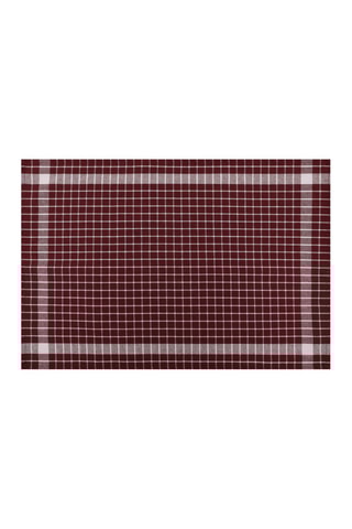 10 panos  Bordô e cinzento - Vermelho