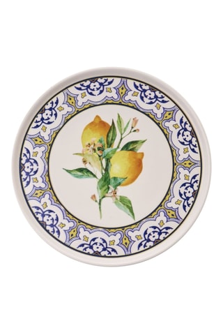 6 pratos rasos em cerâmica - 25,5 cm