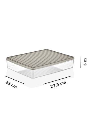 12 boîtes alimentaires - 27,5 x 22 x 5 cm