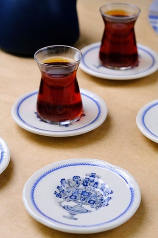 Serviço de chá em porcelana - 6 lugares