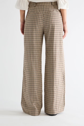 Pantalon taille haute - Marron