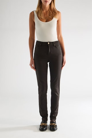 Pantalon skinny taille haute - Anthracite