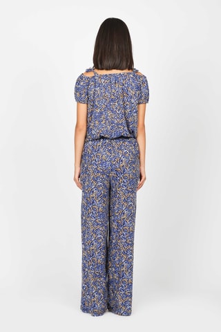 Pantalon taille haute - Indigo