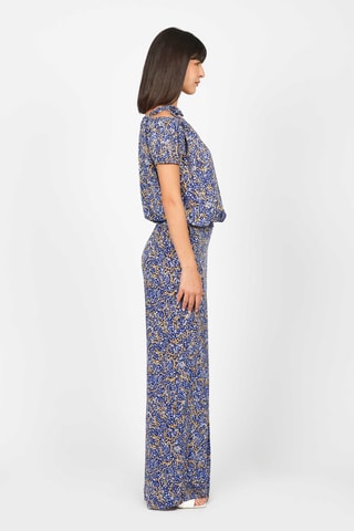 Pantalon taille haute - Indigo