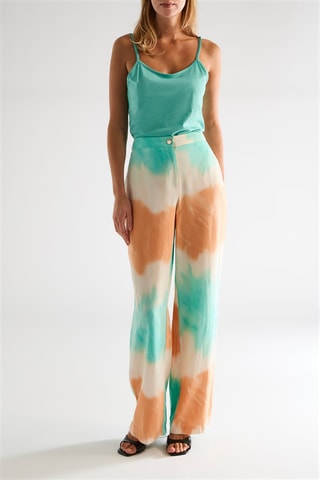 Pantalon tie and dye taille haute - Ecru
