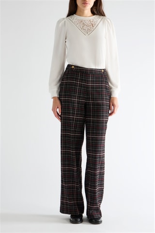 Pantalon taille haute - Gris