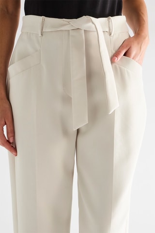 Pantalon taille haute - Gris