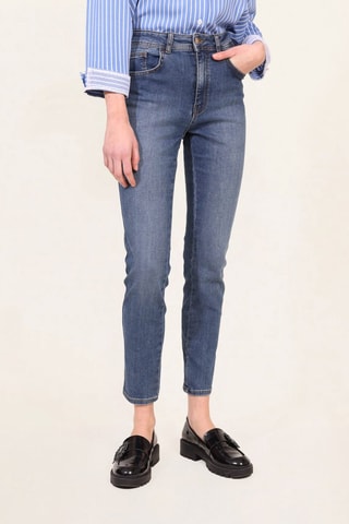 Jean taille haute - Bleu foncé